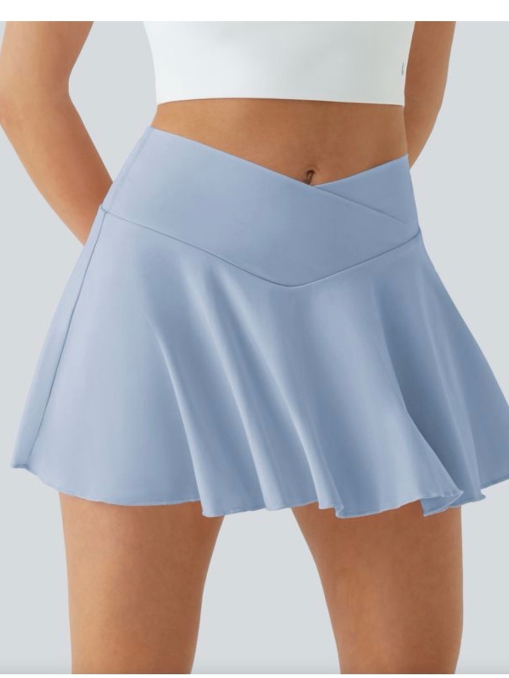 Halara Softlyzero Airy Comfy High Waisted 2-in-1 Tennis Skirt Skort NEW Medium